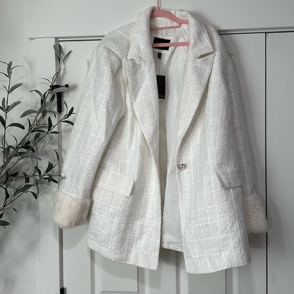 COPY - Eloquii White Suit Set Size Blazer Size 24, Bottoms Size 22